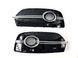 Решетки в бампер Black/Chrome (стиль RSQ3 под туманки и парктоники) на Audi Q3 2011-2014 429168 фото 3