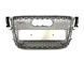 Решетка радиатора на Audi A5 2007-2011 в стиле RS5 Silver Chrome 427291 фото 2