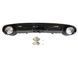 Диффузор (заднего бампера) Full Black/Chrome Pipe (в стиле RS6) на Audi A6 C7 2014-2018 427798 фото 1