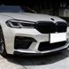 Губа переднего бампера на BMW 5 Series G30 2020-2024 для бампера М5 LCI Черный глянец 522332 фото 6