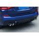 Дифузор заднього бампера на BMW X3 G01 2018-2022 Racing чорний глянець М-Пакет 522261 фото 3