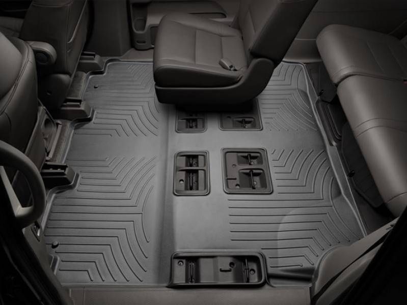 3D килимки для Tesla Model X 2017- чорні 2+3 ряд WeatherTech 448694 46740 фото