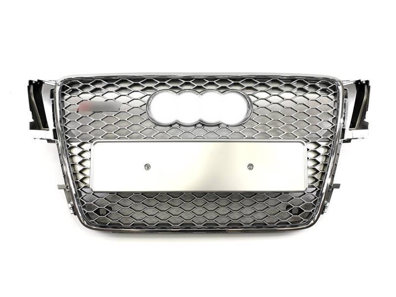 Решетка радиатора на Audi A5 2007-2011 в стиле RS5 Silver Chrome 427291 фото