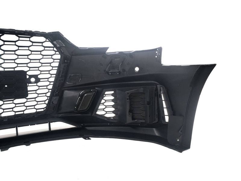 Передний бампер на Audi A4 B9 2015-2019 в стиле RS4 без радаров V1 428676 фото