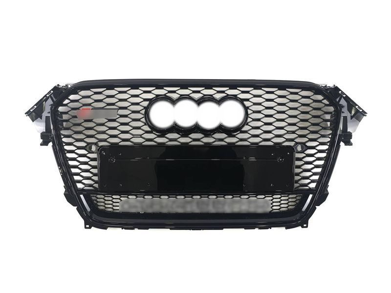 Решітка радіатора на Audi A4 B8 2011-2015 стиль RS4 Black quattro 427284 фото