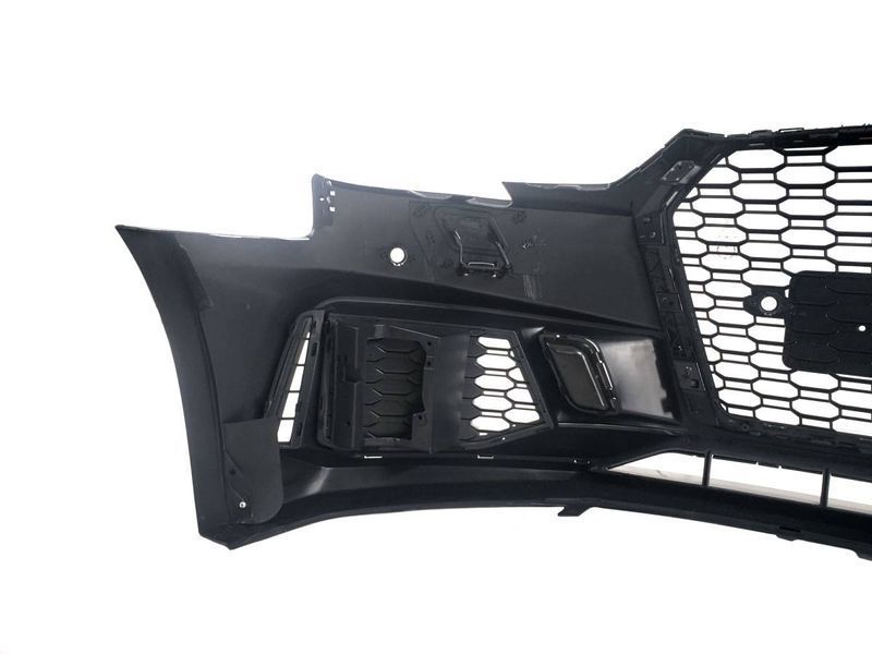 Передний бампер на Audi A4 B9 2015-2019 в стиле RS4 без радаров V1 428676 фото