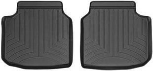 3D килимки для BMW 7 F02 2012-2015 Long чорні задні WeatherTech 442425 141574 фото