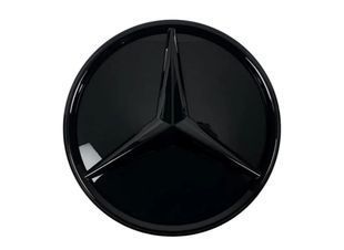 Емблема в решітку радіатора Mercedes E-Class W213 2020-2023 A2138884800 A2139058613 чорний глянець 522656 фото