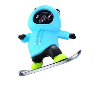 Игрушка скользящий панда Skateboard Bear Car на панель авто голубой 425506 фото