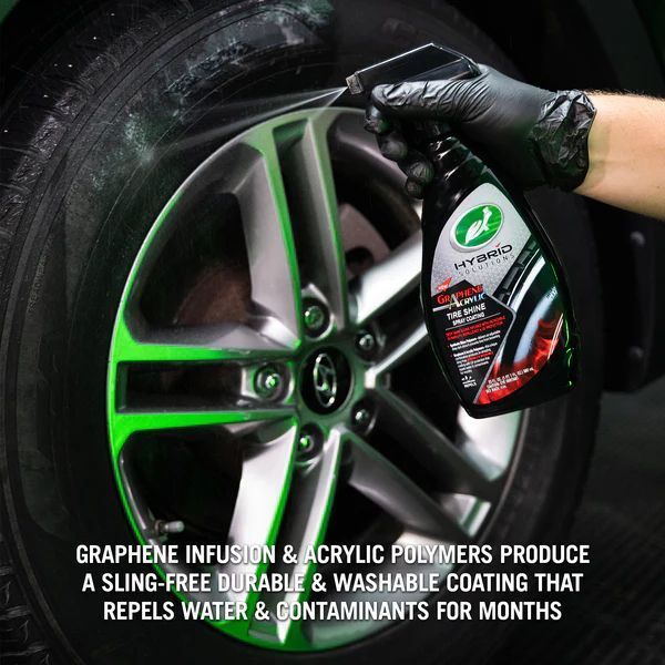 Очиститель шин с акрилом и графеном Turtle Wax Hybrid Solutions Graphene Tire Shine Spray 680 мл 340915 фото