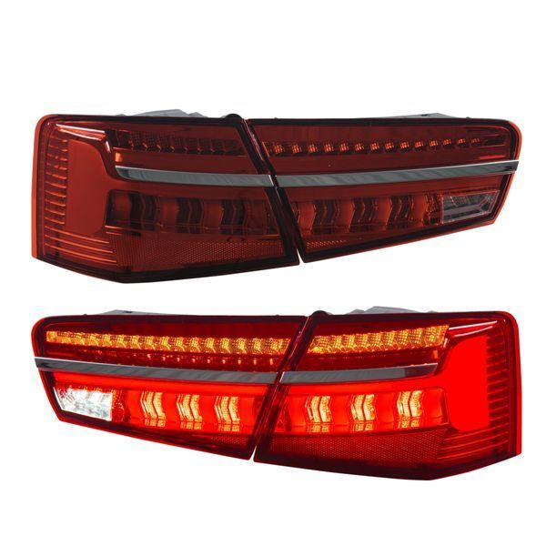 Задні ліхтарі на Audi A6 C7 2011-2015 Sedan Full LED червоні 430818 фото Задні ліхтарі на Audi A6 C7 2011-2015 Sedan Full LED червоні 430818 фото