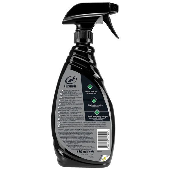 Очиститель шин с акрилом и графеном Turtle Wax Hybrid Solutions Graphene Tire Shine Spray 680 мл 340915 фото