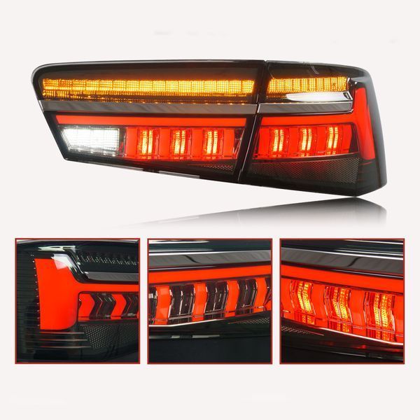 Задні ліхтарі на Audi A6 C7 2011-2015 Sedan Full LED червоні 430818 фото Задні ліхтарі на Audi A6 C7 2011-2015 Sedan Full LED червоні 430818 фото