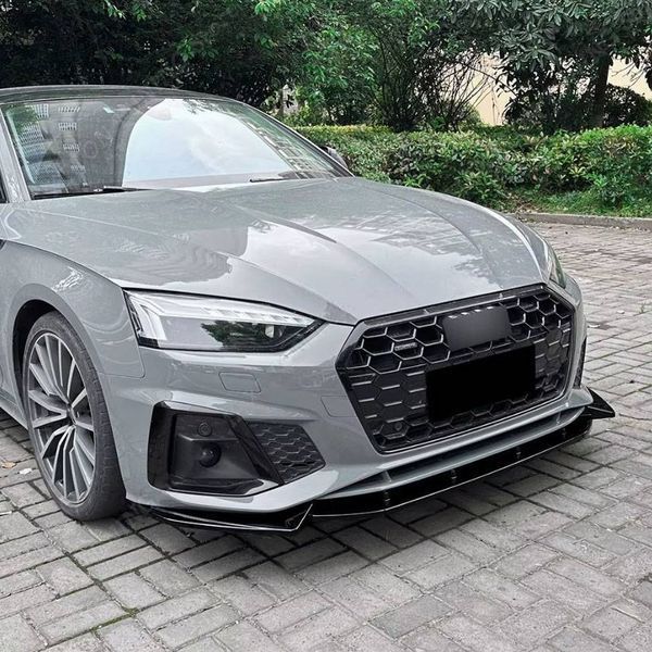 Сплитер губа переднего бампера на Audi A5 B9 2019-2024 S-Line бампер 430325 фото