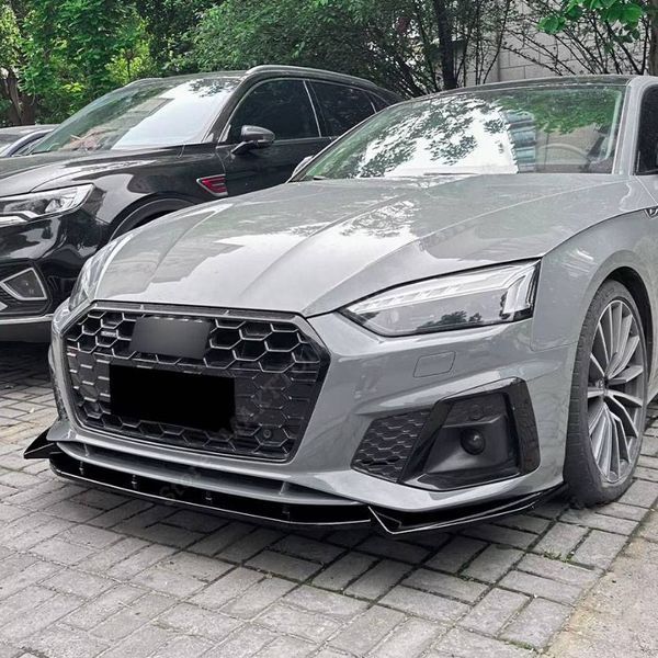 Сплитер губа переднего бампера на Audi A5 B9 2019-2024 S-Line бампер 430325 фото