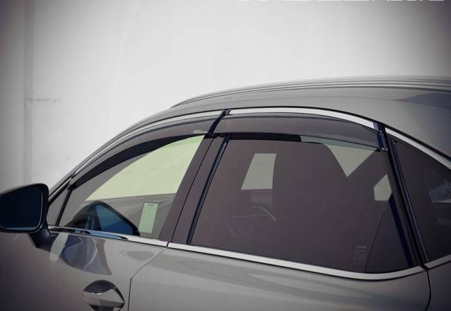 Дефлекторы окон на Lexus NX 2015- с хром молдингом WELLvisors 3-847LX019 162736 фото