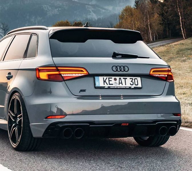 Автологотип емблема напис Audi ABT black глянець мала 418215 фото