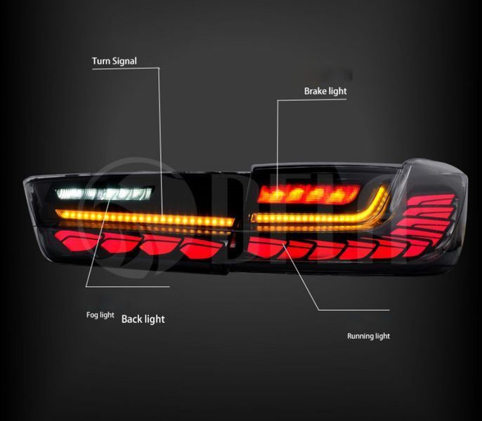 Задние фонари на BMW 3 Series G20 2018- OLED Dragon Scale 430840 фото Задние фонари на BMW 3 Series G20 2018- OLED Dragon Scale 430840 фото
