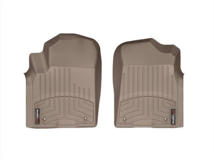 3D коврики для Infiniti QX56, QX80 2010-, Nissan Armada 2017- бежевые передние WeatherTech 453361 46357 фото
