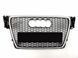 Решетка радиатора на Audi A4 B8 2007-2011 в стиле RS4 Silver Black 427276 фото 3