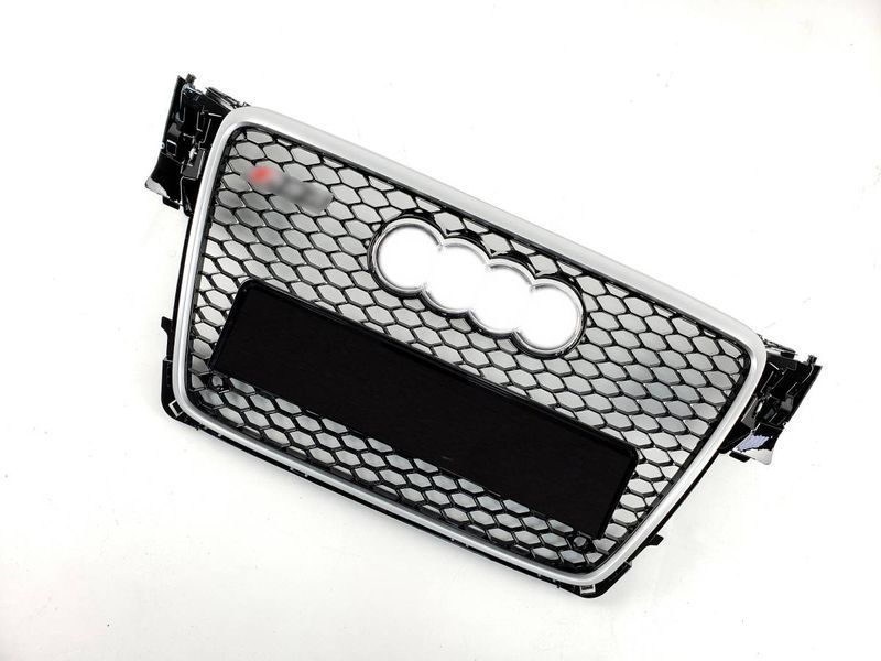 Решетка радиатора на Audi A4 B8 2007-2011 в стиле RS4 Silver Black 427276 фото Решетка радиатора на Audi A4 B8 2007-2011 в стиле RS4 Silver Black 427276 фото