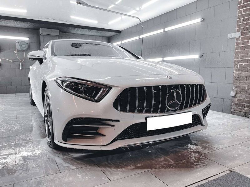 Решетка радиатора на Mercedes CLS-class C257 2018-2022 GT Chrome Black 427594 фото