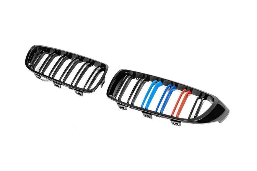 Решітка радіатора на BMW 4 F32, F33 2013-2020 M-Look Black 137895 фото