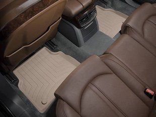 3D килимки для Audi A8 D4 2010-2017 бежеві задні WeatherTech 457202 141554 фото