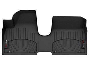3D килимки для Hyundai Ioniq 5 2022- чорні передні суцільні WeatherTech 4417201 359786 фото