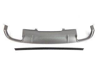Диффузор (заднего бампера) Silver (в стиле S4 00-00) на Audi A4 B9 2015-2019 429704 фото