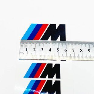 Наклейки на супорт BMW M чорні 6 штук 426002 фото