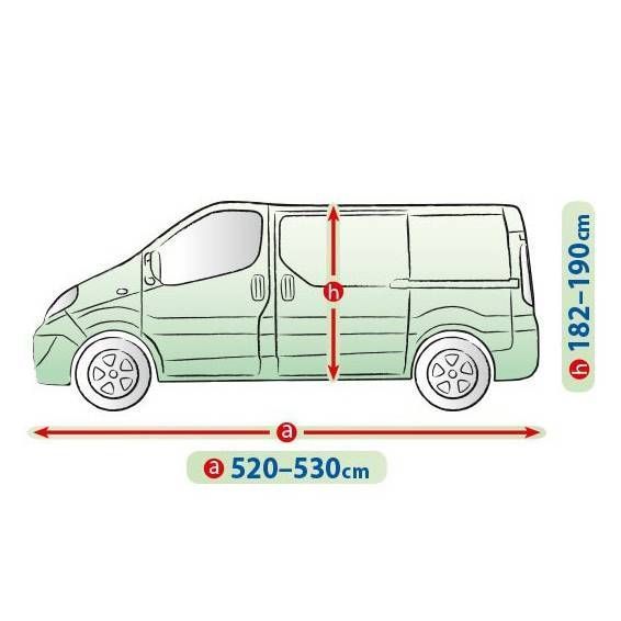 Автомобильный чехол тент на Volkswagen Transporter T5 2003- база L2 Kegel Mobile Garage VAN 520-530 см 365175 фото