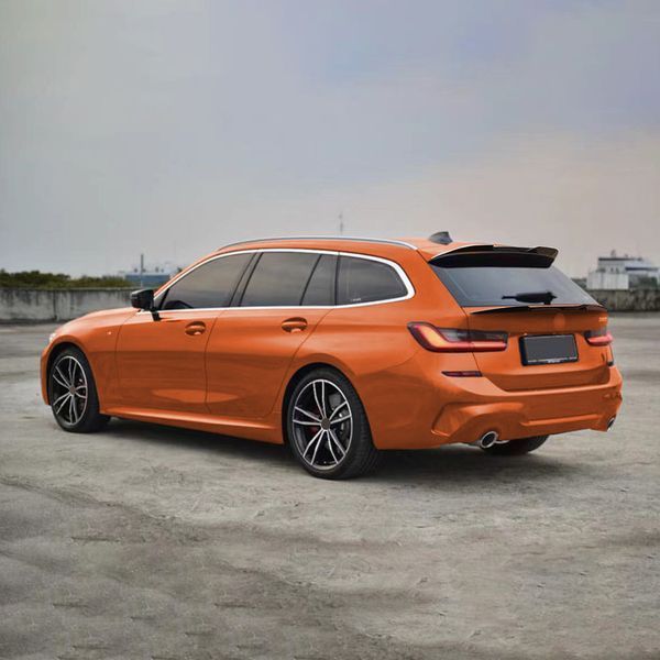 Спойлер на машину BMW 3 G21 2018- Wagon верхний черный глянец 522812 фото