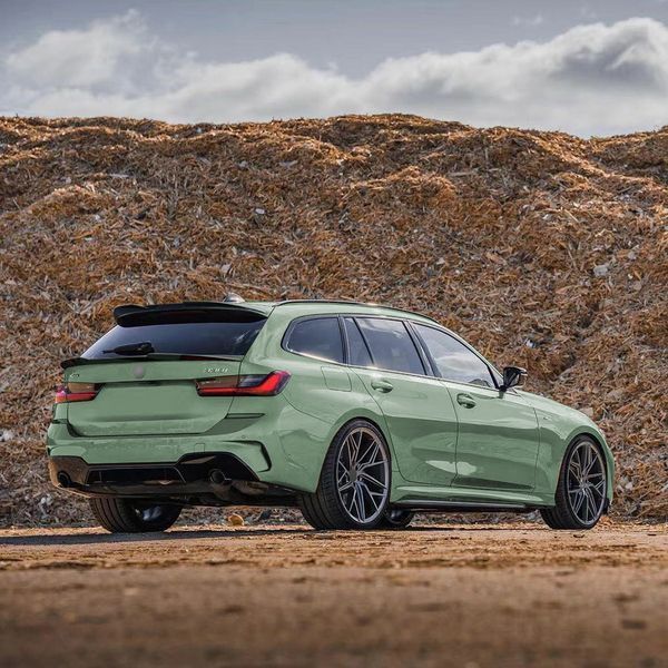 Спойлер на машину BMW 3 G21 2018- Wagon верхний черный глянец 522812 фото