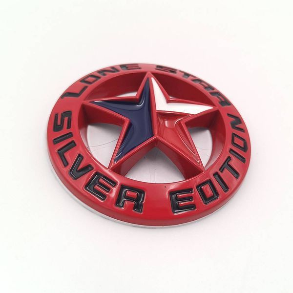 Автологотип емблема Dodge Ram Lone Star Silver Edition red Emblems148662 265841 фото
