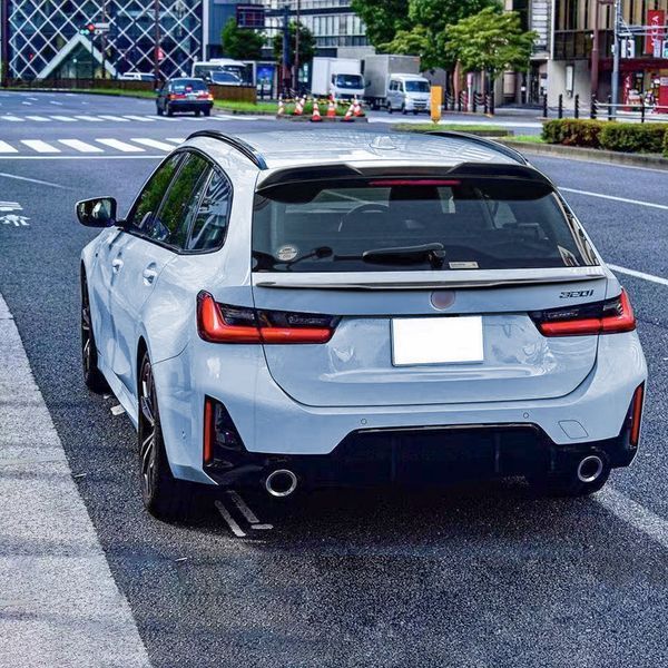 Спойлер на машину BMW 3 G21 2018- Wagon верхний черный глянец 522812 фото
