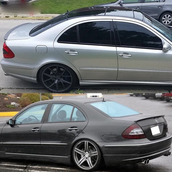 Спойлер на машину Mercedes W211 2002-2009 AMG Style черный глянец 521737 фото