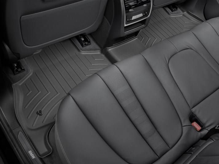 3D килимки для BMW X5 G05 2018- чорні задні WeatherTech 4415072 98140 фото