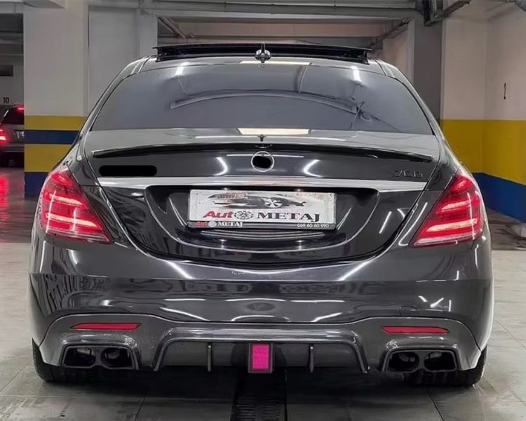 Комплект обвеса передний и задний бампер на Mercedes S-class W222 2013-S63AMG Карбон 424276 фото