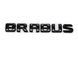 Автологотип шильдик эмблема надпись Mercedes Brabus черный глянец 205мм 417375 фото 1