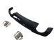 Диффузор (заднего бампера) Black/Chrome Pipe (в стиле RS3) Sedan на Audi A3 2012-2016 429694 фото 4