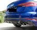 Дифузор заднього бампера на Audi A4 B9 2015-2019 з насадками на S-line бампер 431474 фото 2