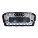 Решітка радіатора на Audi A4 B9 2015-2019 стиль RS4 Black 427275 фото 1