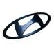 Автологотип емблема Hyundai NEW Black Edition 150мм чорний сатин 523278 фото 2