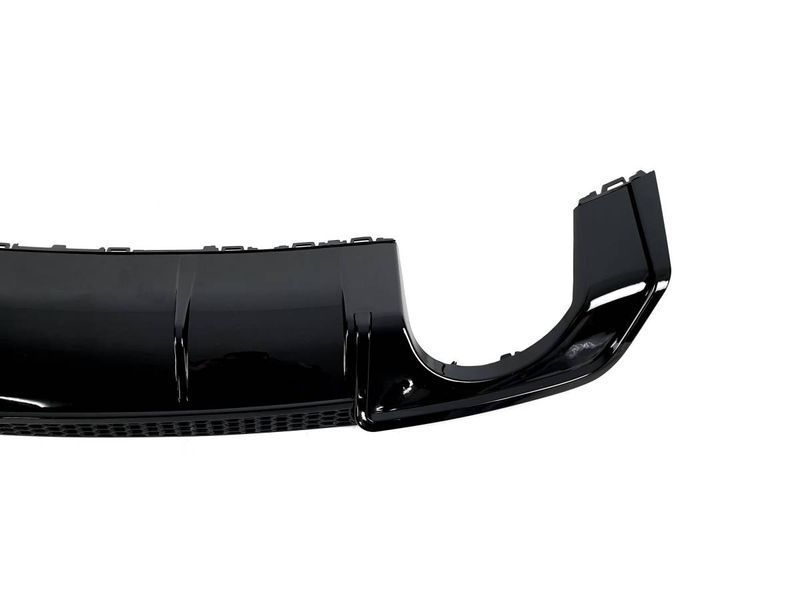Диффузор (заднего бампера) Black/Chrome Pipe (в стиле RS3) Sedan на Audi A3 2012-2016 429694 фото