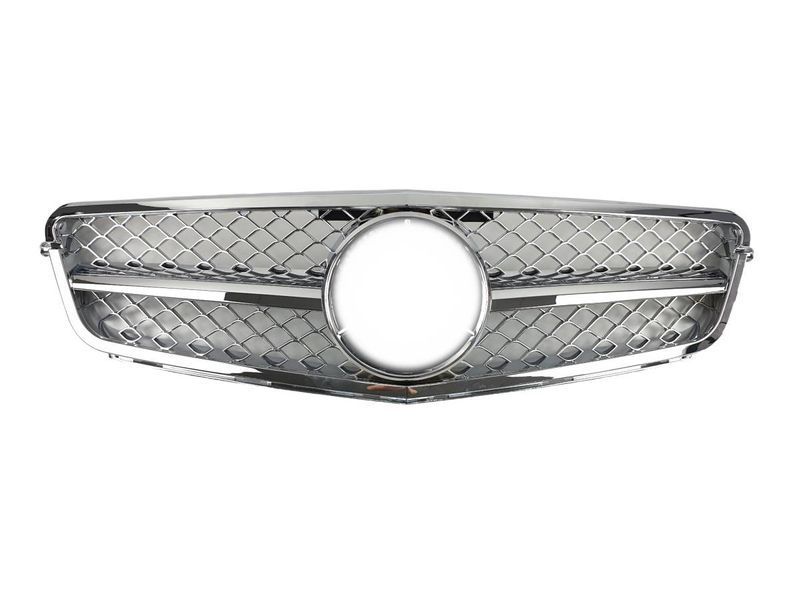 Решетка радиатора на Mercedes C-class W204 2007-2014 SL Chrome 427746 фото