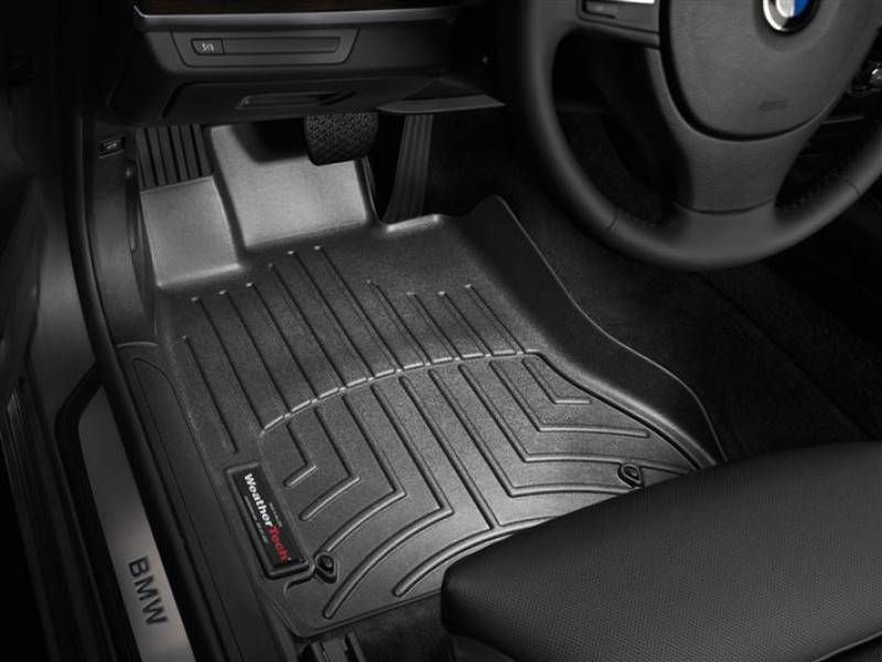 3D килимки для BMW 7 F01, F02 2008-2015 чорні передні WeatherTech 442421 46187 фото