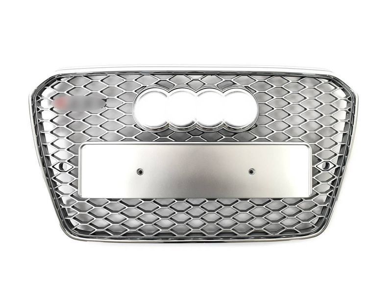 Решетка радиатора на Audi A5 2011-2016 в стиле RS5 Silver Chrome 427292 фото