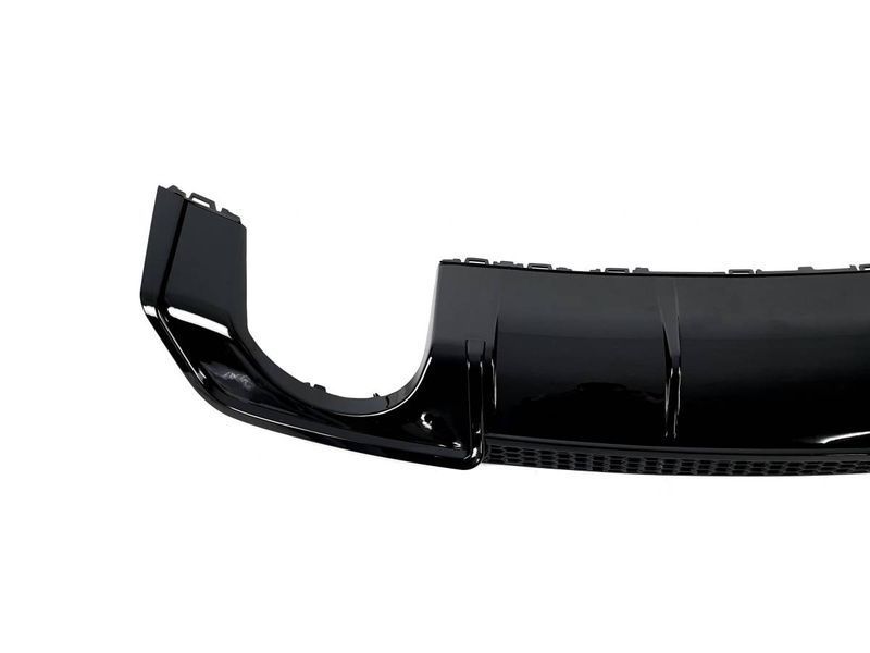 Диффузор (заднего бампера) Black/Chrome Pipe (в стиле RS3) Sedan на Audi A3 2012-2016 429694 фото