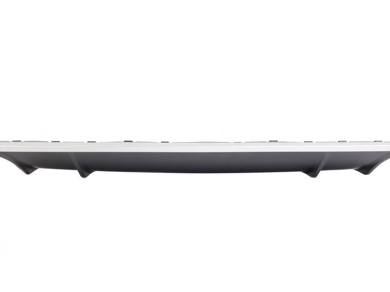 Диффузор (заднего бампера) Silver (в стиле S4 00-00) на Audi A4 B9 2015-2019 429704 фото